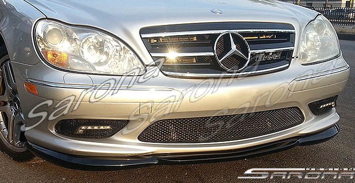 Custom Mercedes S Class  Sedan Front Lip/Splitter (2000 - 2006) - $399.00 (Part #MB-017-FA)